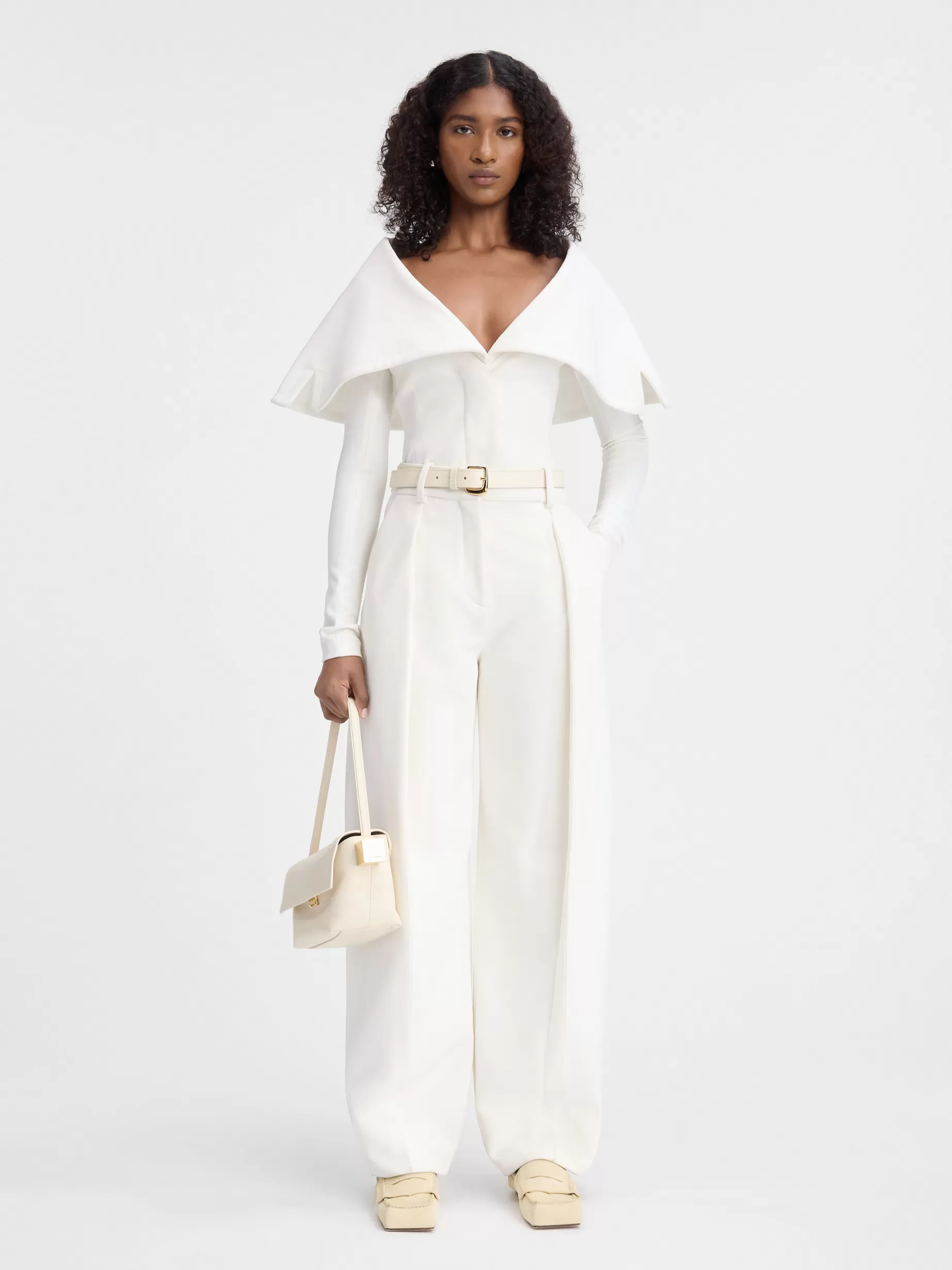 Clearance Jacquemus Het Cuadrada jasje White