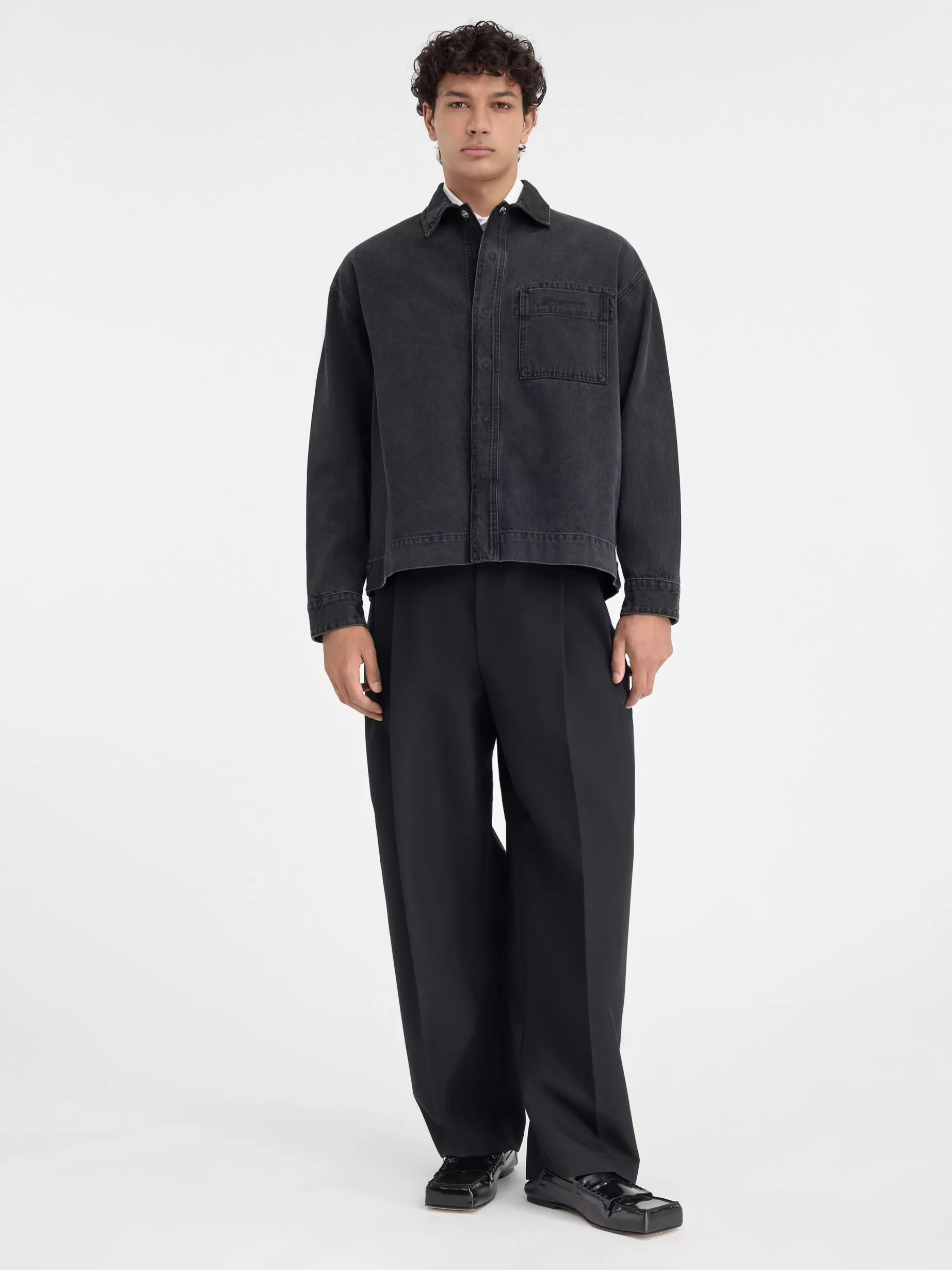 Fashion Jacquemus Het de-Nîmes denim shirt Black