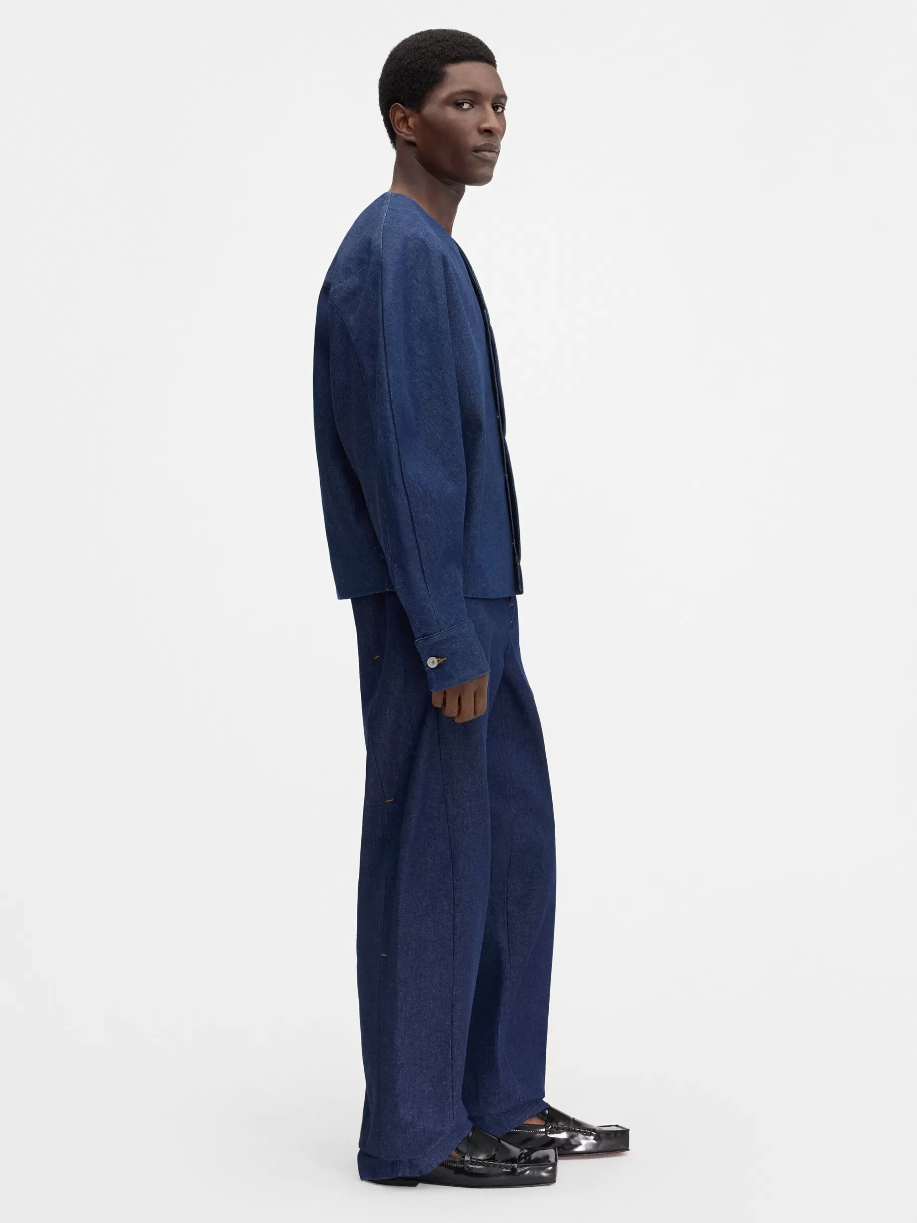 Clearance Jacquemus Het de-Nîmes Faro denim shirt Navy