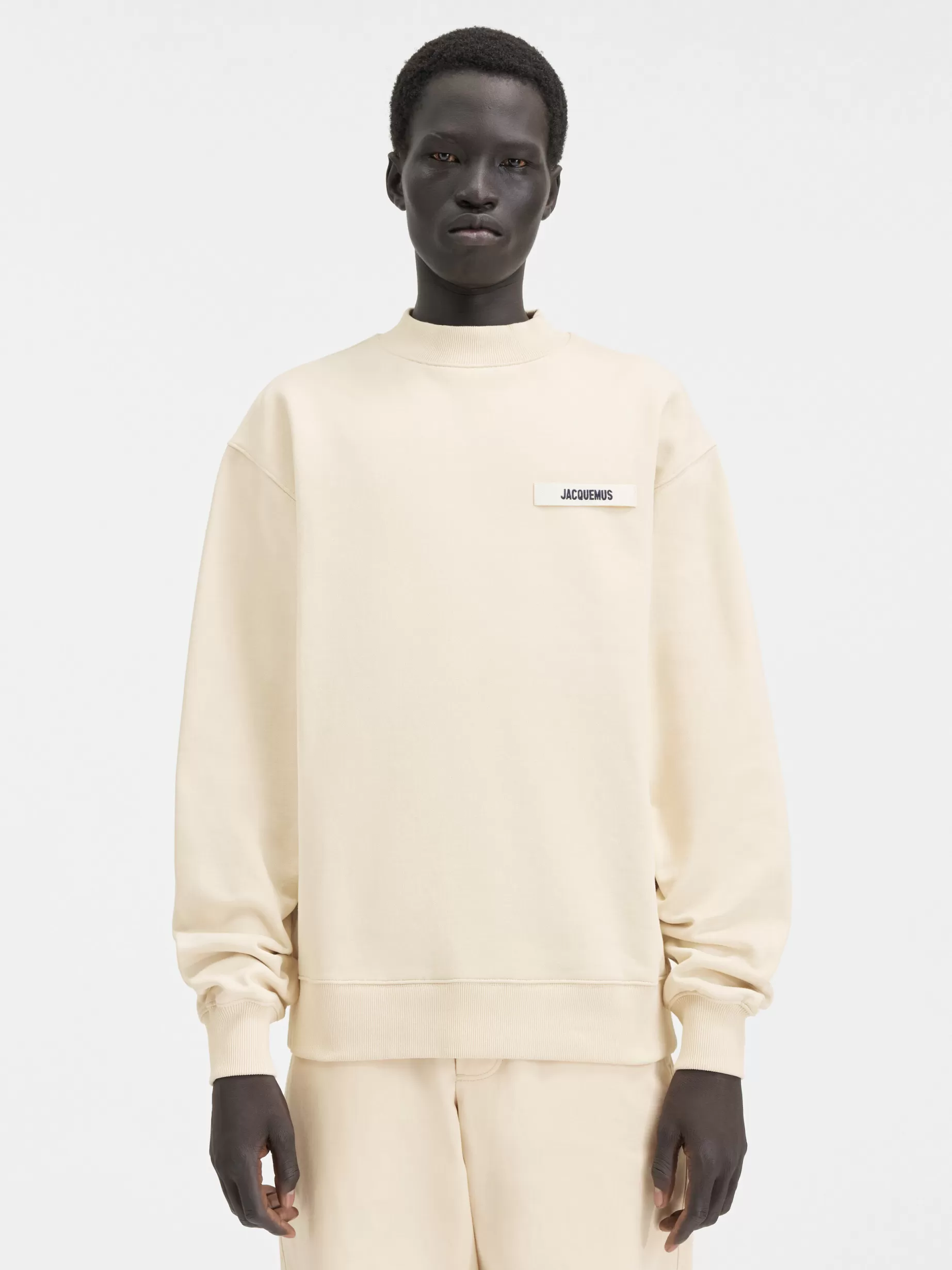 Best Jacquemus Het Gros Grain sweatshirt Beige