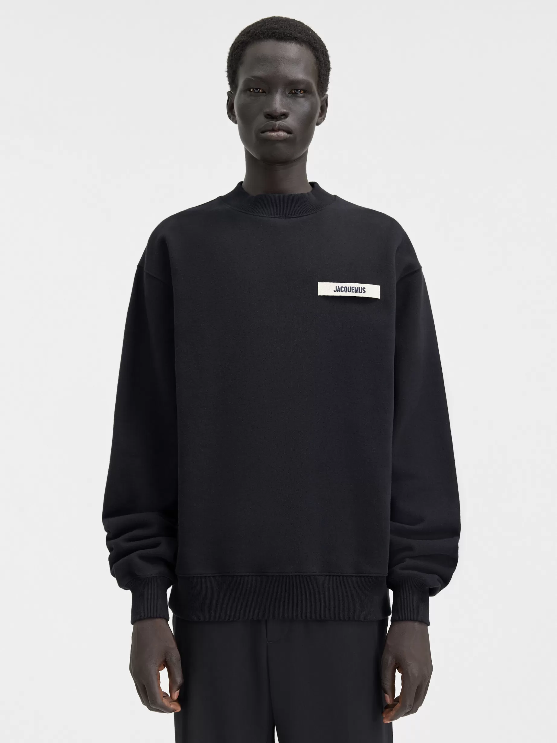 Clearance Jacquemus Het Gros Grain sweatshirt Black