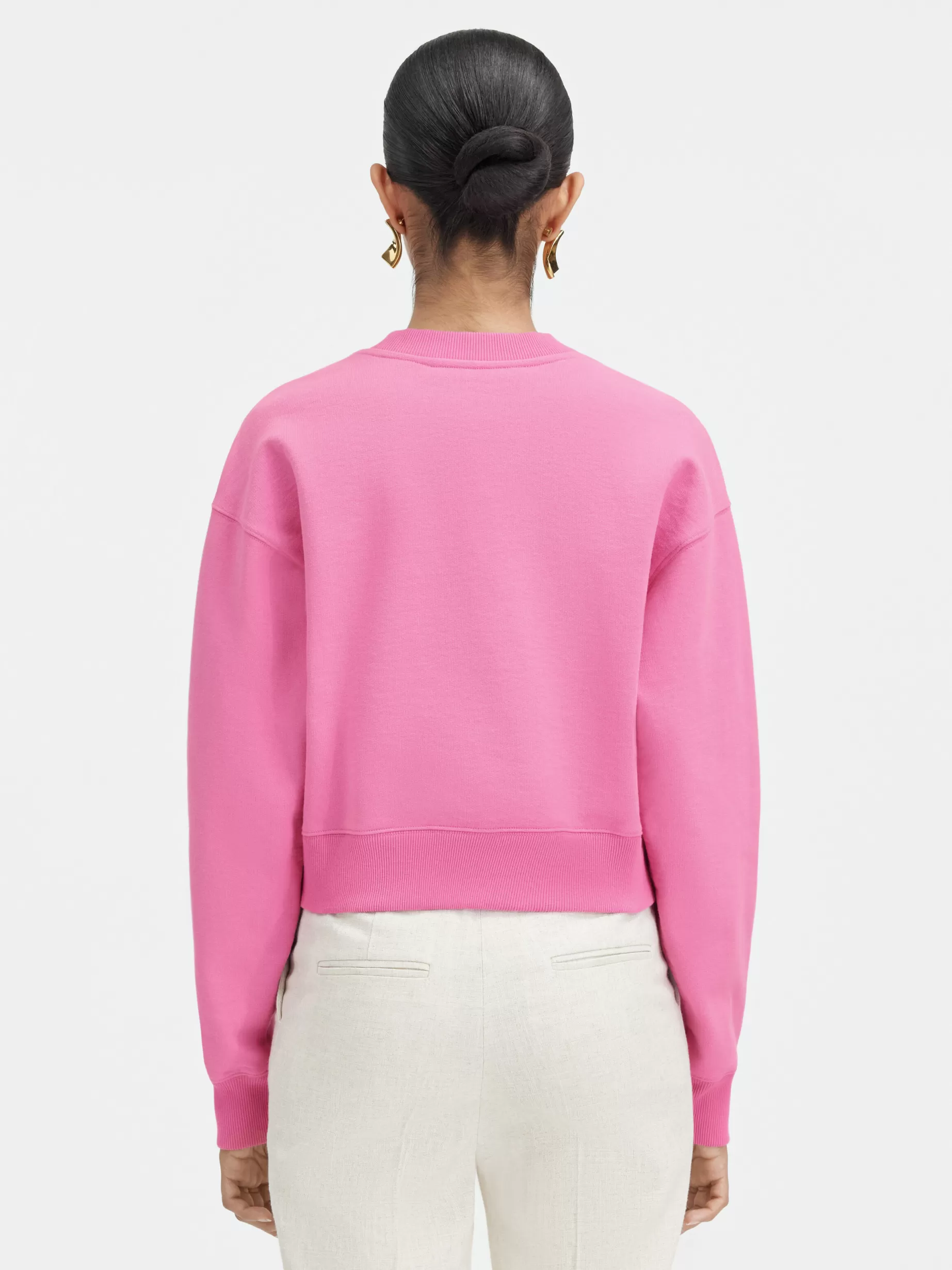 Cheap Jacquemus Het Gros Grain sweatshirt Pink