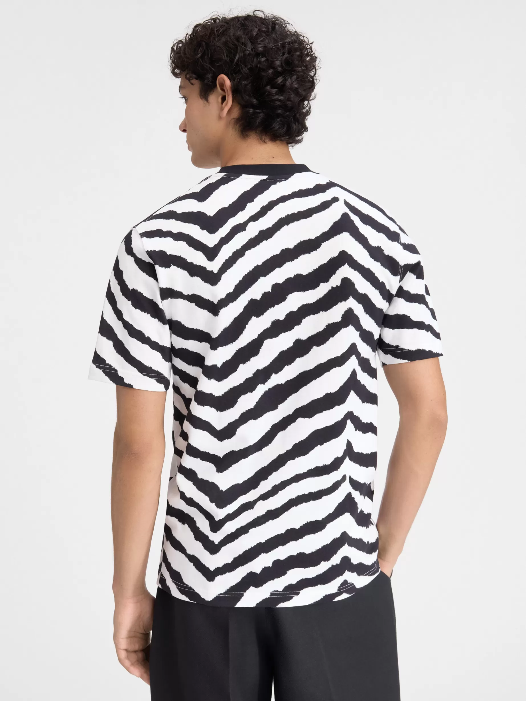 Clearance Jacquemus Het Gros Grain T-shirt Black&WhiteZebra