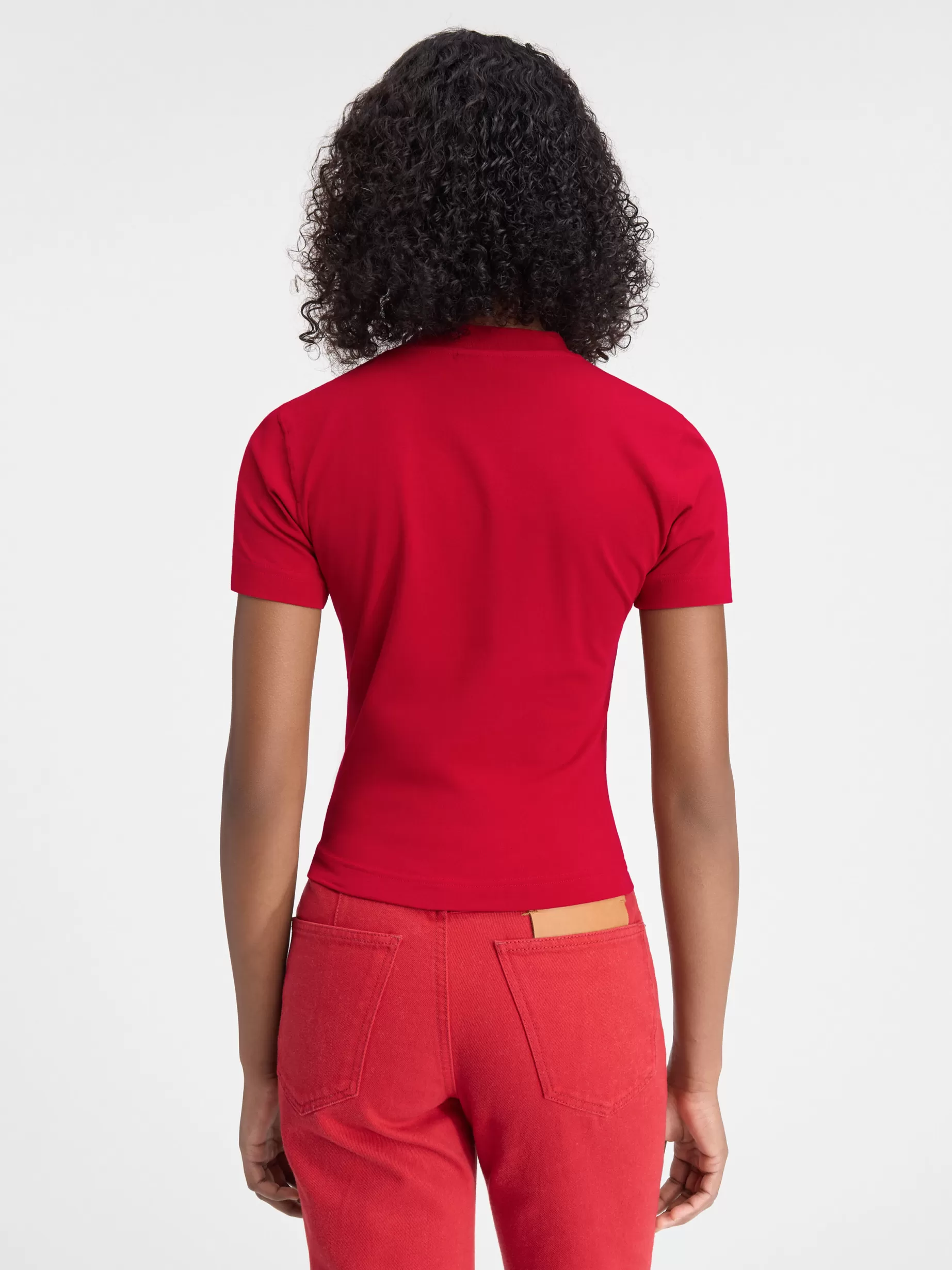 Online Jacquemus Het Gros Grain T-shirt DarkRed