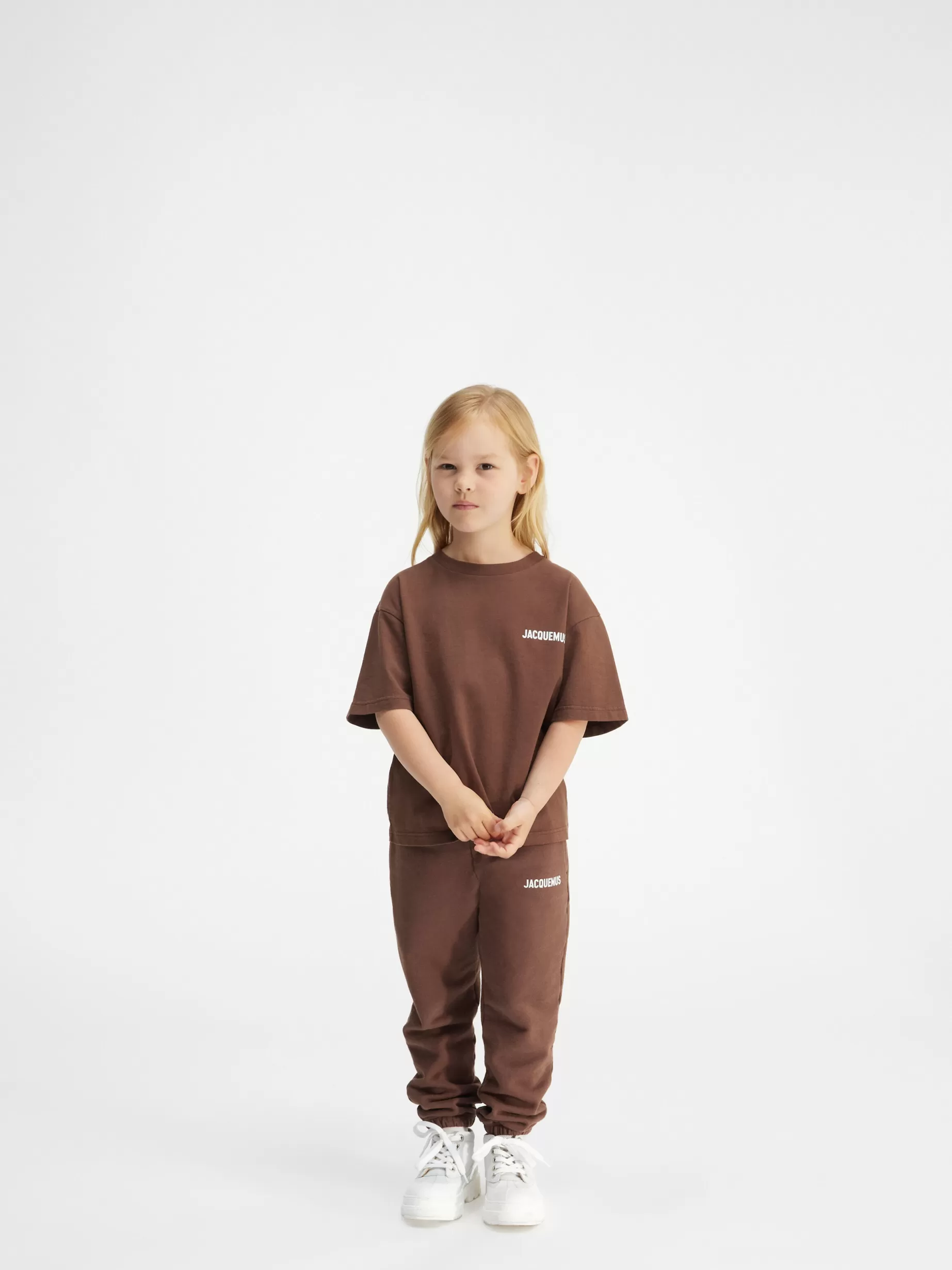 New Jacquemus Het T-shirt voor kinderen DarkBrown