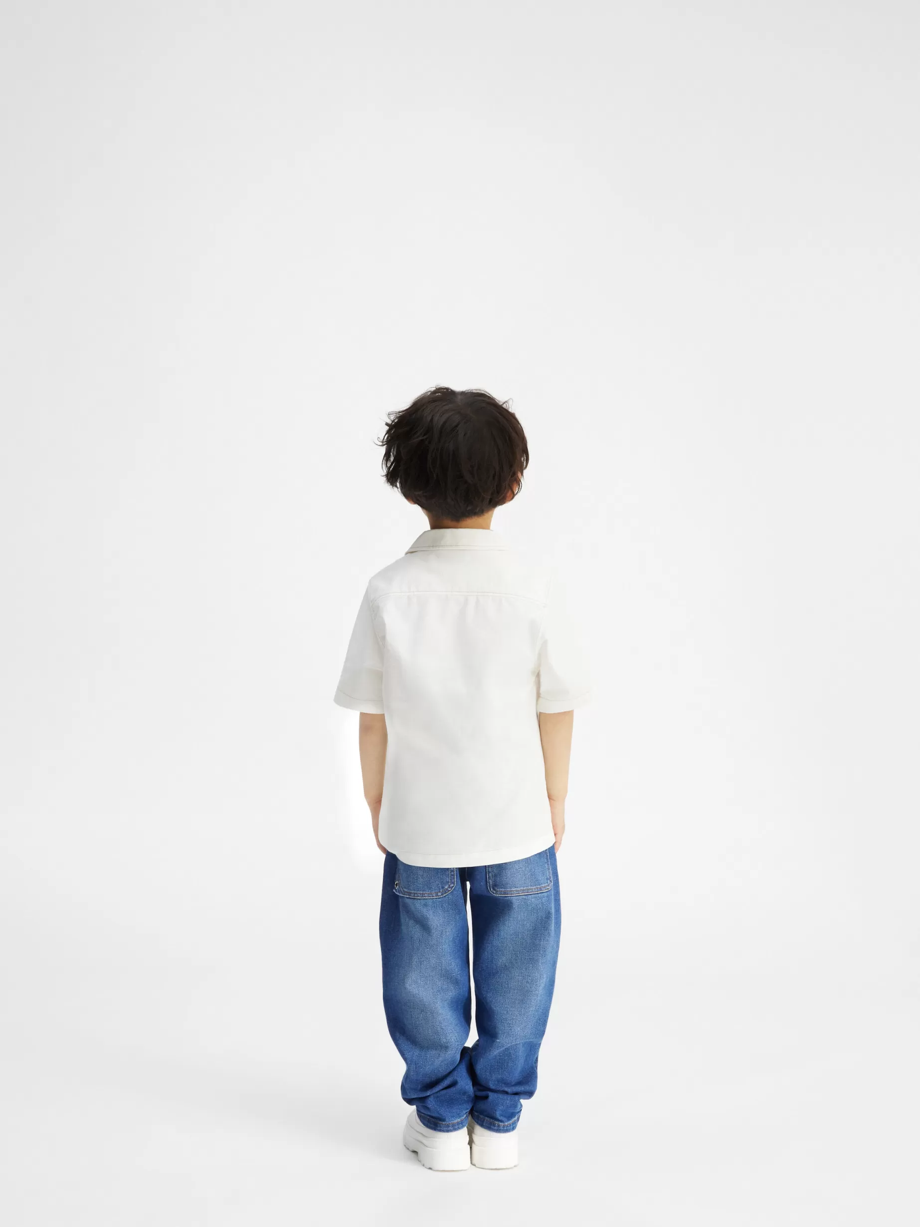 Shop Jacquemus Het Jean shirt voor kinderen White