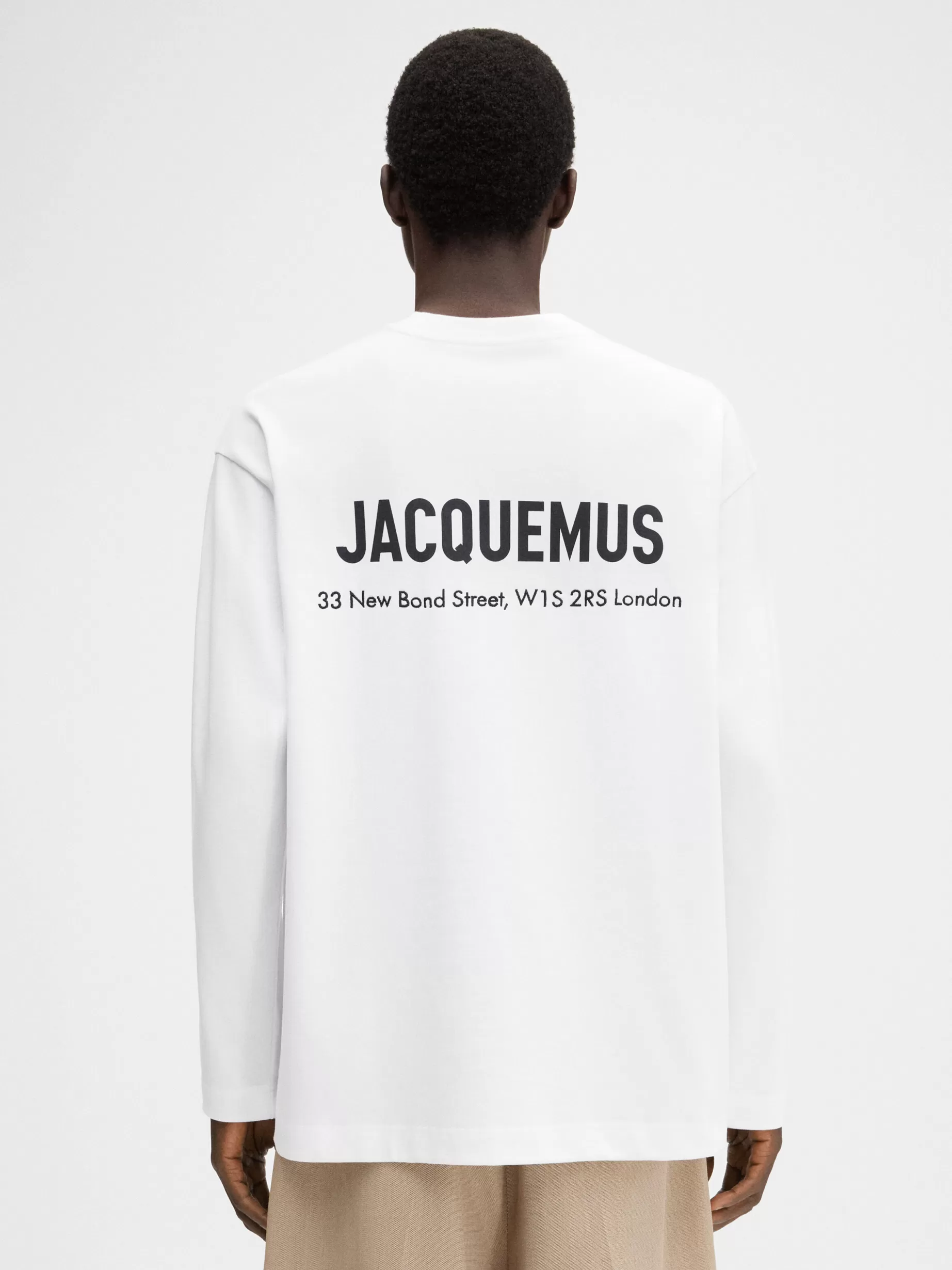 Clearance Jacquemus Het Londen T-shirt met adres LondresWhite