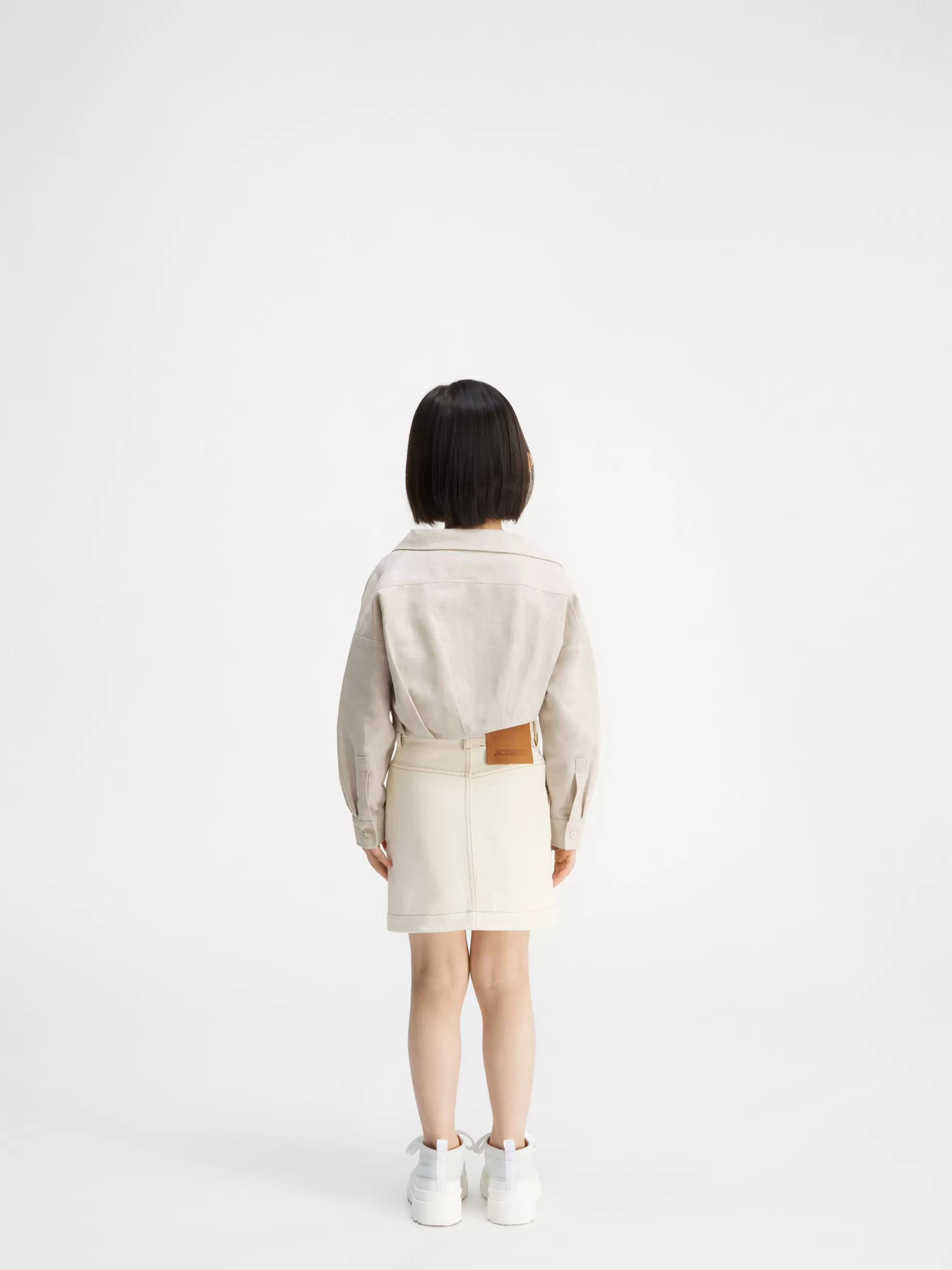 Discount Jacquemus Het Mejean shirt voor kinderen LightBeige