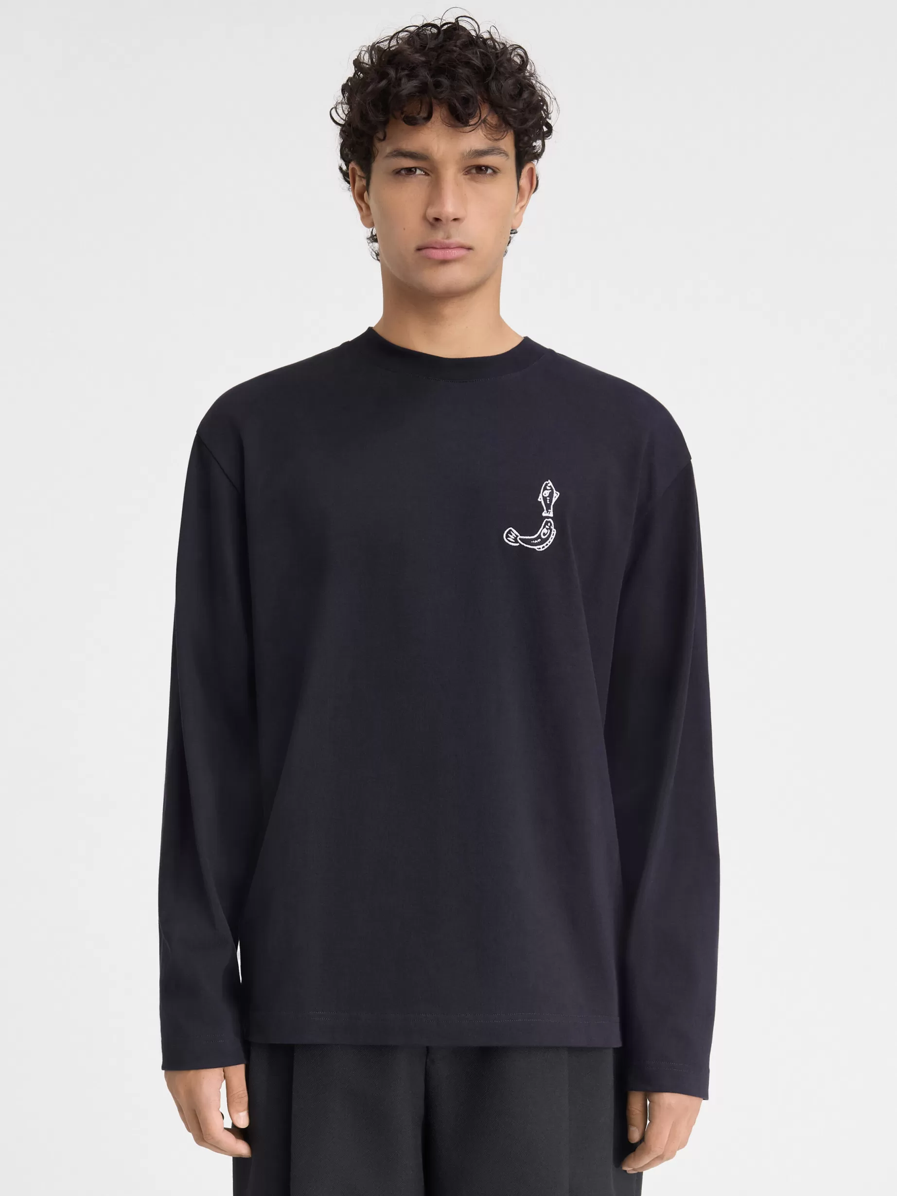 Best Jacquemus Het Merù T-shirt met lange mouwen DarkNavy