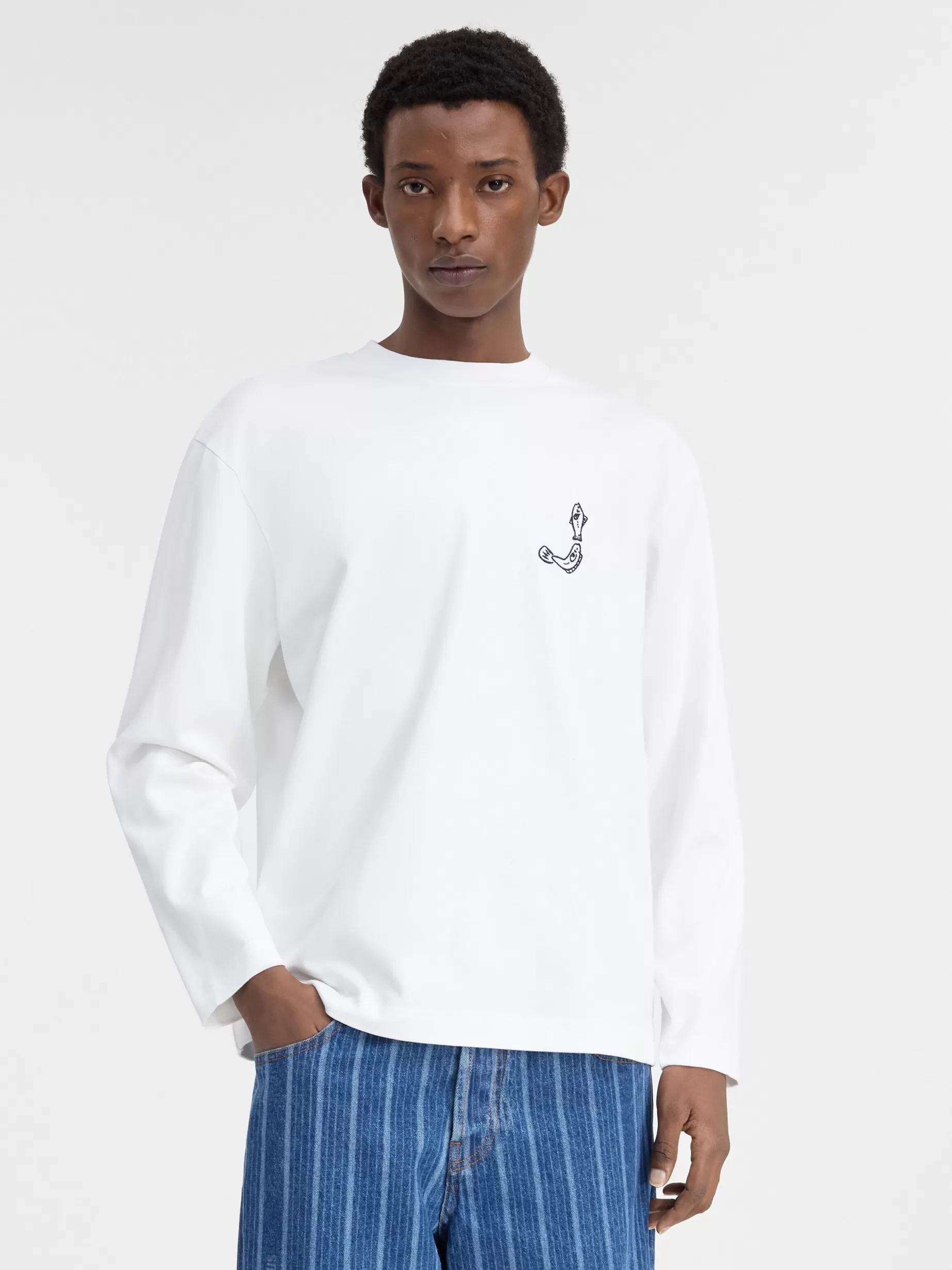 Best Jacquemus Het Merù T-shirt met lange mouwen White