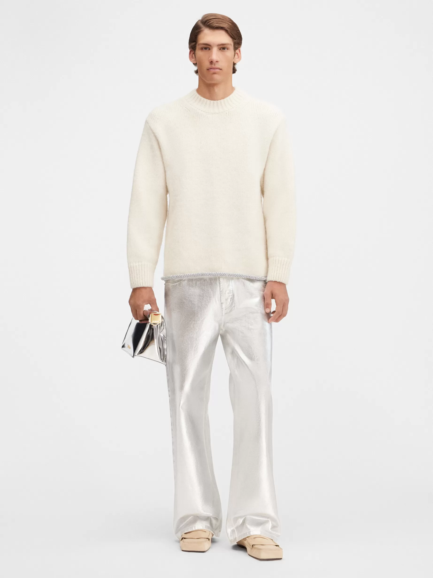 Cheap Jacquemus Het Pavane breisel Off-White