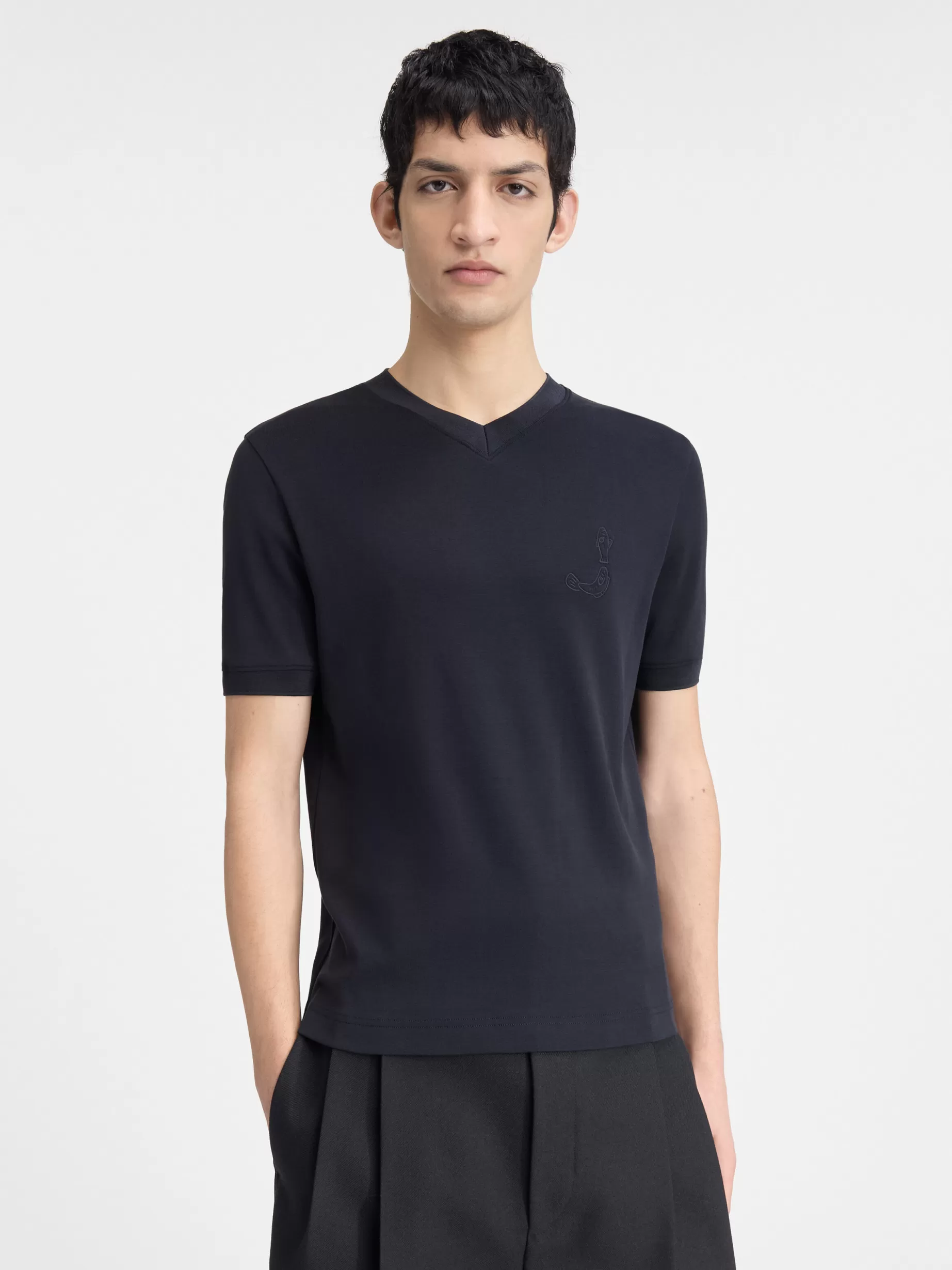 Cheap Jacquemus Het Pesco T-shirt DarkNavy