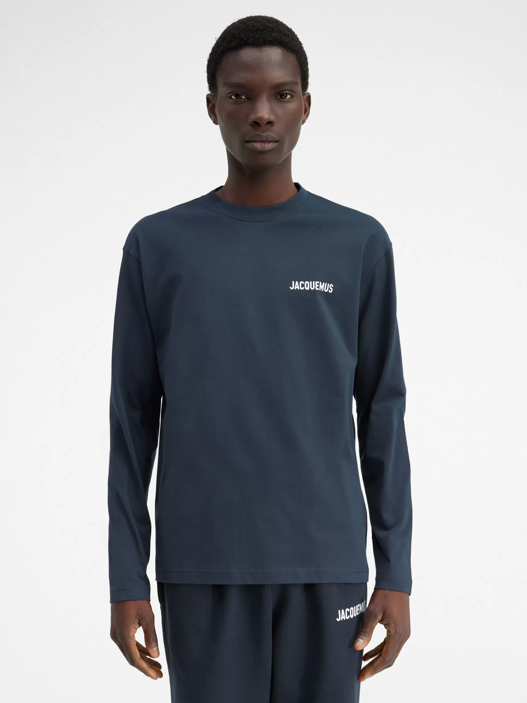 Best Sale Jacquemus Het shirt met lange mouwen DarkNavy