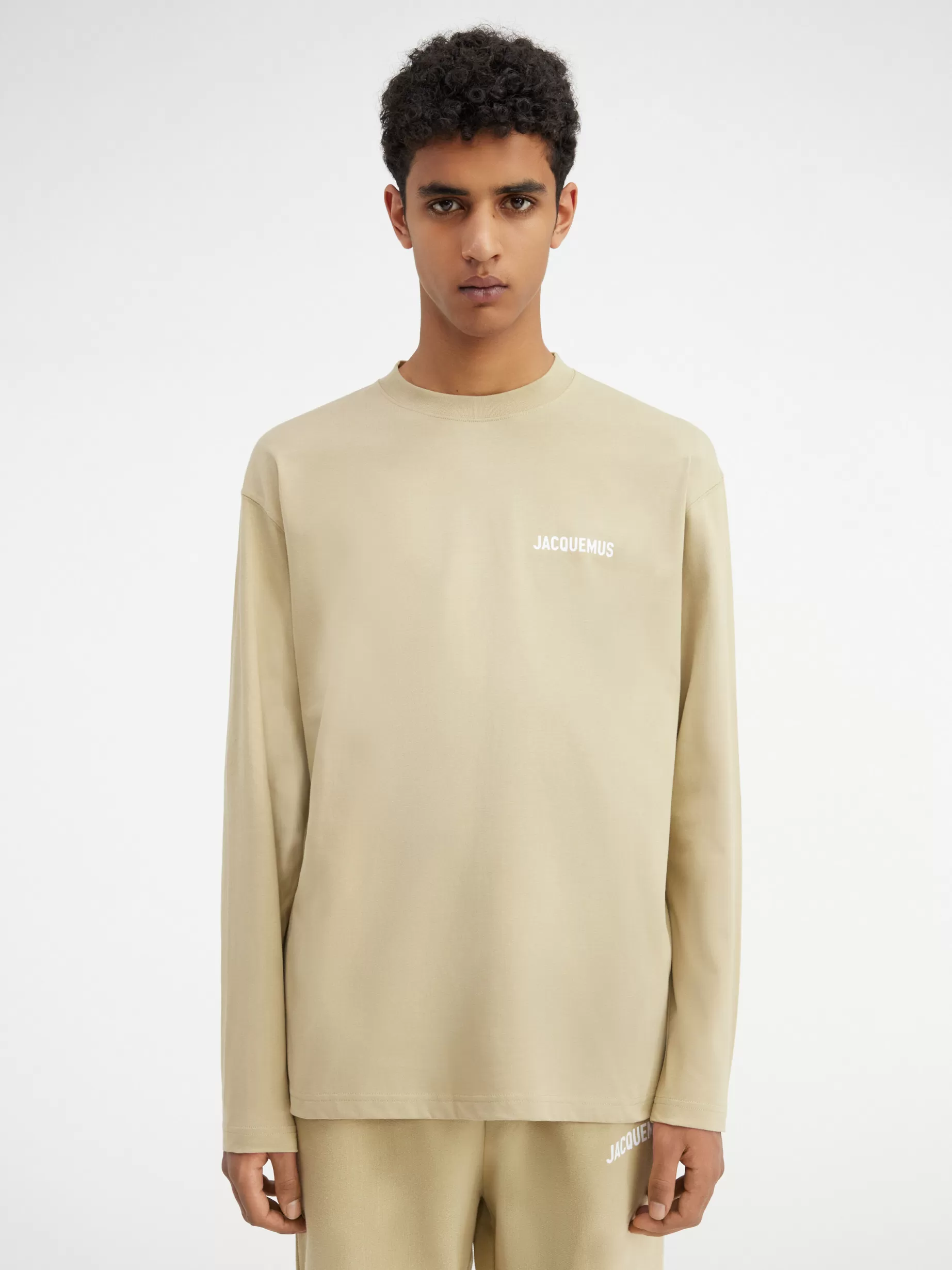 Best Sale Jacquemus Het shirt met lange mouwen LightKhaki