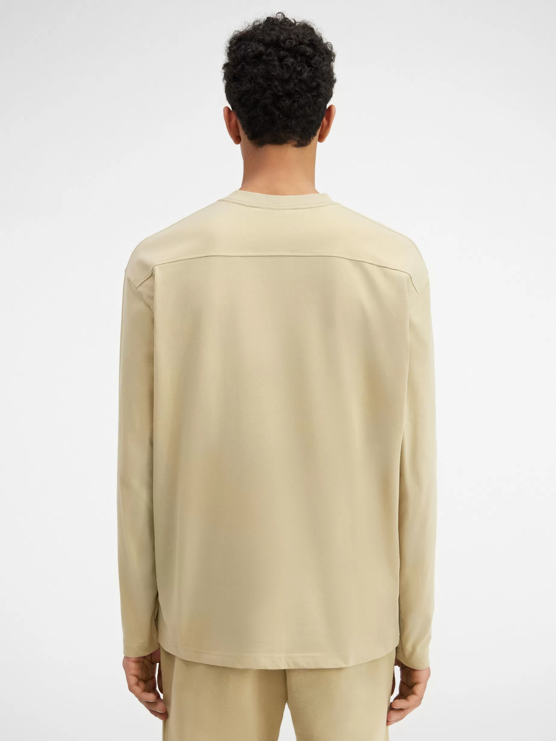 Best Sale Jacquemus Het shirt met lange mouwen LightKhaki