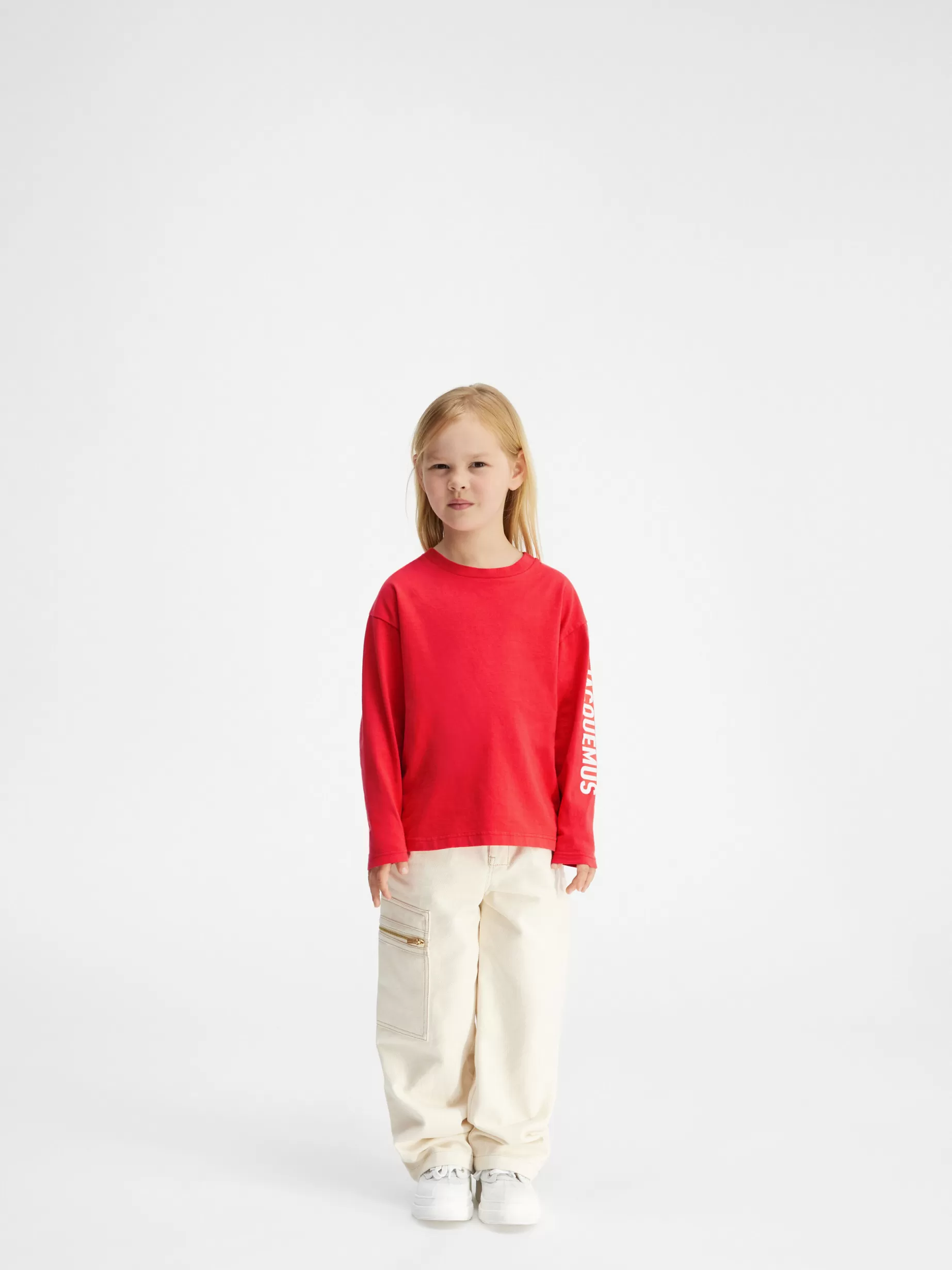 Fashion Jacquemus Het T-shirt met lange mouwen voor kinderen Red