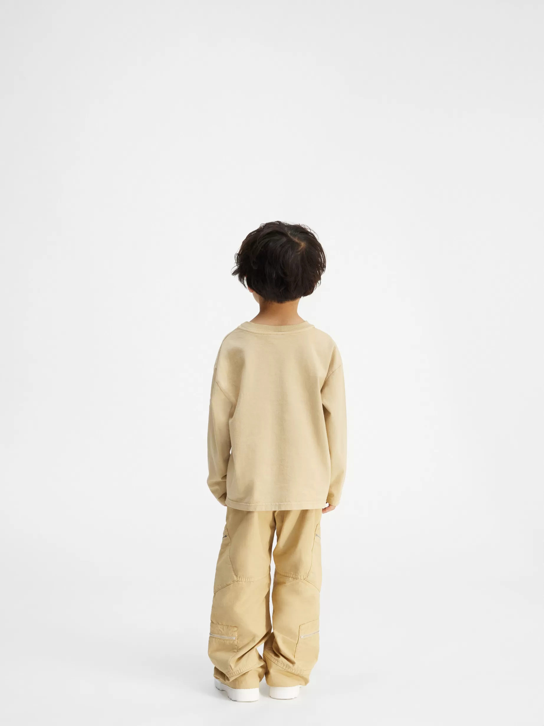 Best Jacquemus Het T-shirt met lange mouwen voor kinderen DarkBeige