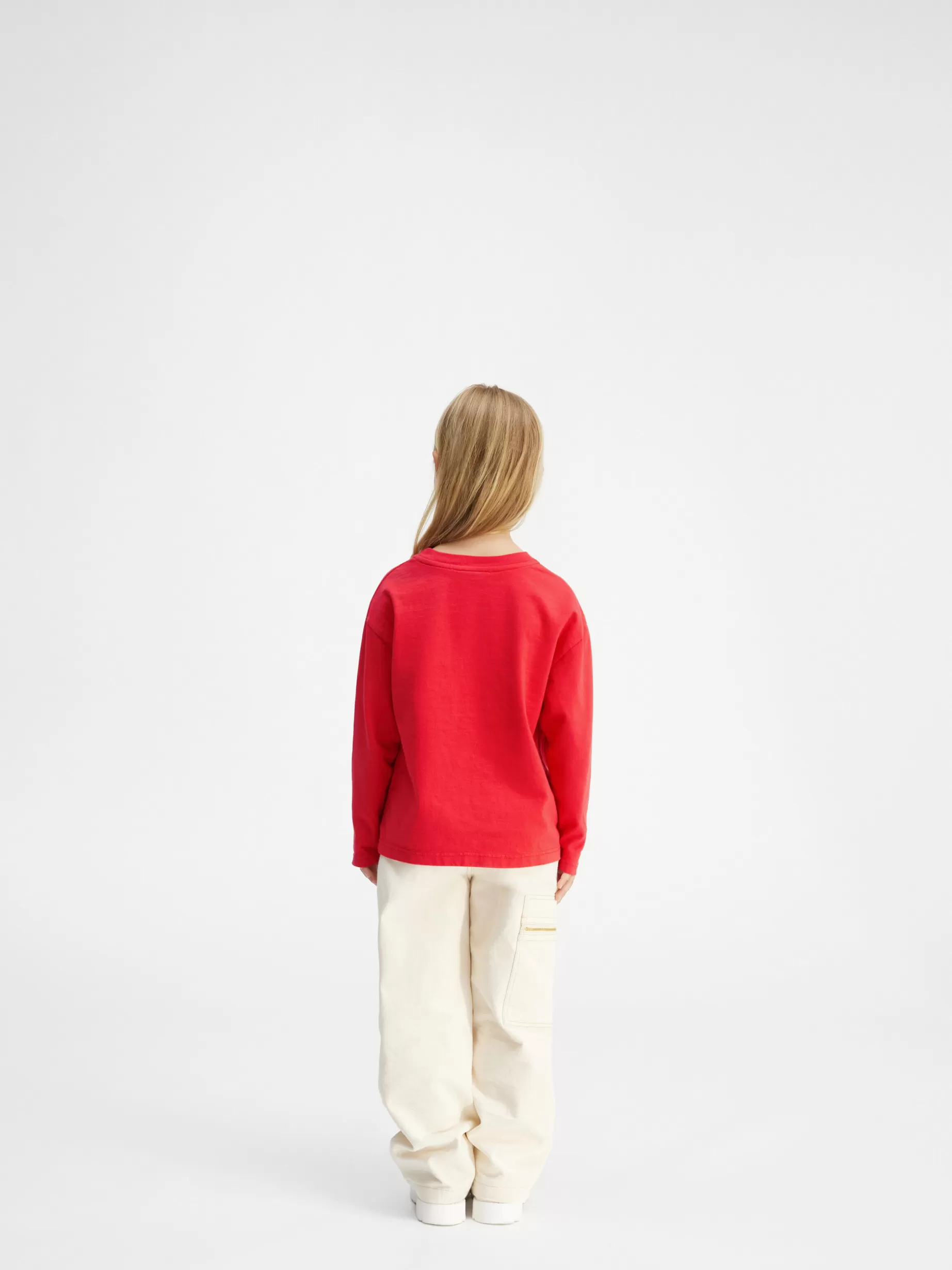 Fashion Jacquemus Het T-shirt met lange mouwen voor kinderen Red