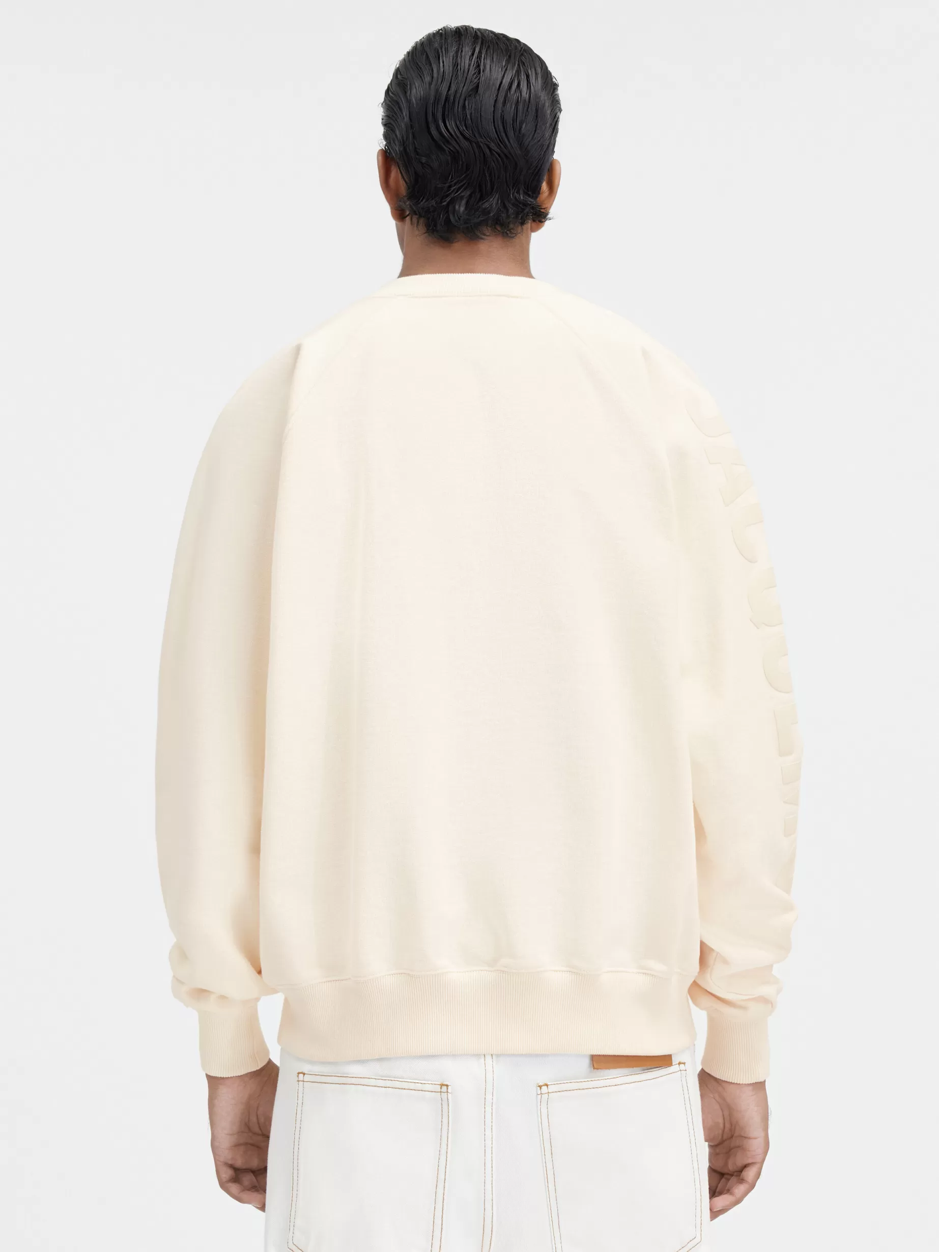 Shop Jacquemus Het Typo sweatshirt LightBeige