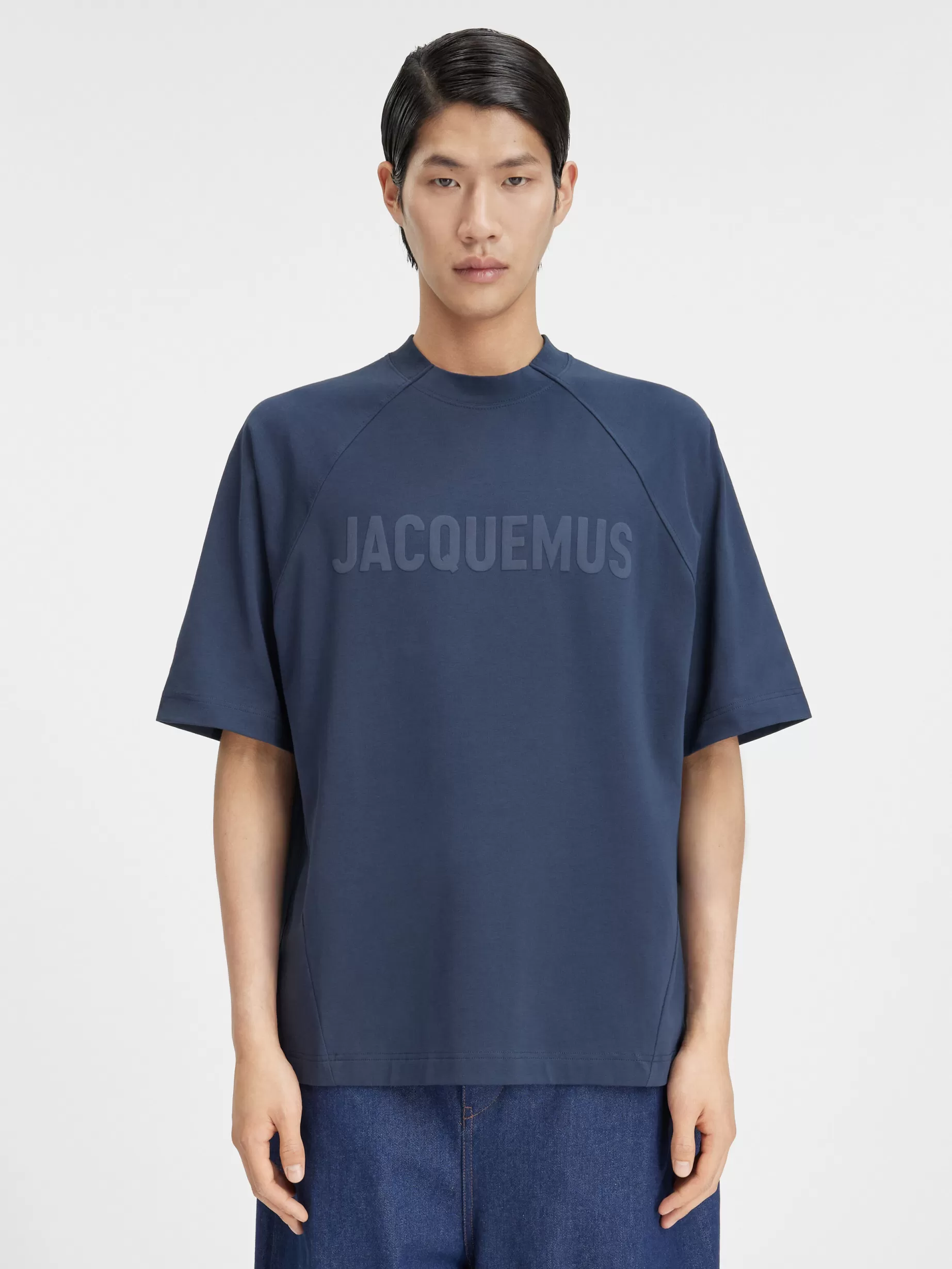 Best Jacquemus Het Typo T-shirt DarkNavy