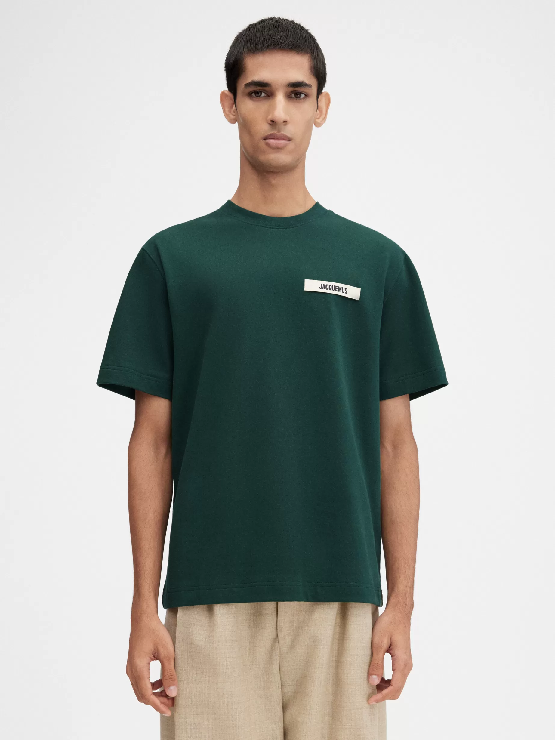 Clearance Jacquemus The Gros Grain t-shirt DarkGreen